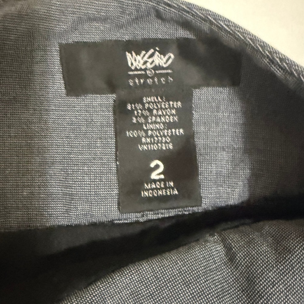 Mossimo Stretch Pencil Skirt Gray Business Casual Career Size 2 - Picture 2 of 7